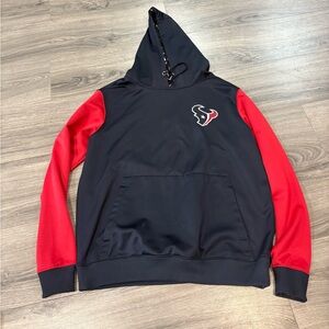 Men's Blue and Red Texans Hoodie